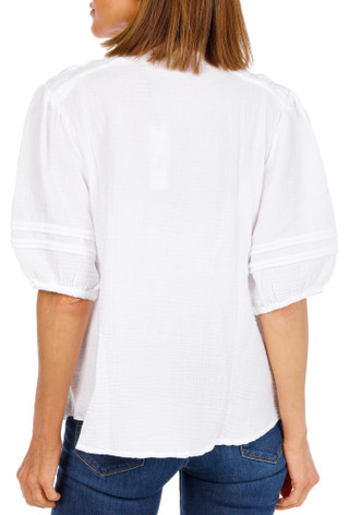 Thumbnail 2: Tahari Women's Short Sleeve Button Front Top 