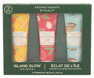 Thumbnail 1: Aromatherapy Rituals 3 Pc Island Glow Hand Cream Set 