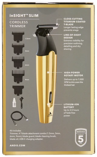 Thumbnail 2: Andis Men's 9 Pc T-Blade Trimmer Kit 