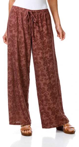 Thumbnail 1: Nectar Clothing Junior's Floral Tie Front Pants 
