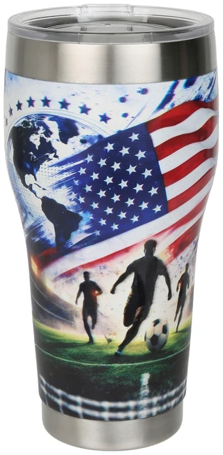 Thumbnail 1: Active USA American Soccer Tumbler Cup 
