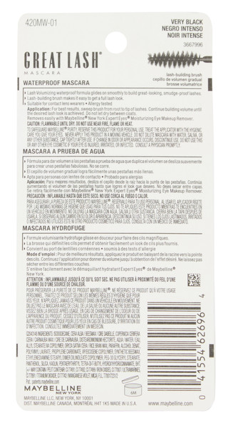 Thumbnail 2: Maybelline Waterproof Volumizing Mascara - Very Black 