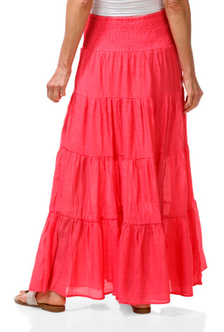 Thumbnail 2: HYFVE Junior's Tiered Gauze Maxi Skirt 