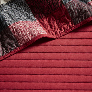 Thumbnail 3: Madison Park Ridge 6 Pc Reversible Plaid Daybed Cover Set 