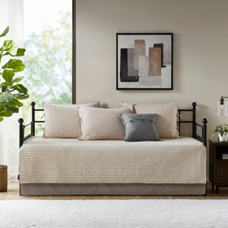 Thumbnail 2: Madison Park Ridge 6 Pc Reversible Plaid Daybed Cover Set 
