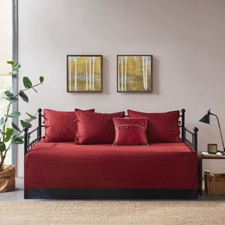 Thumbnail 5: Madison Park Ridge 6 Pc Reversible Plaid Daybed Cover Set 