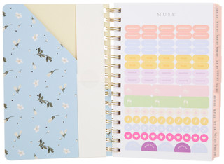 Thumbnail 2: Muse 17 Month Spiral Bound Floral Planner  