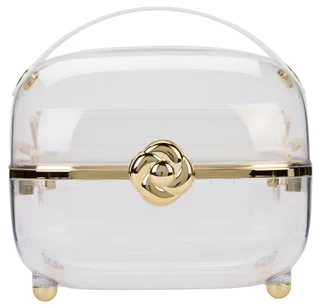 Thumbnail 2: Oasis 3‑Tier Clear Storage Organizer with Handle 