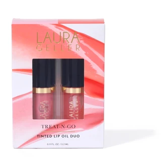 Thumbnail 1: LAURA GELLER 2‑Piece Treat‑and‑Go Tinted Lip Oil Set 