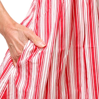 Thumbnail 2: JAPNA Junior's Short Sleeve Striped Button Down Dress 