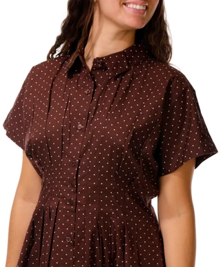 Thumbnail 3: JAPNA Juniors Short Sleeve Button Down Dress w/ Pockets 