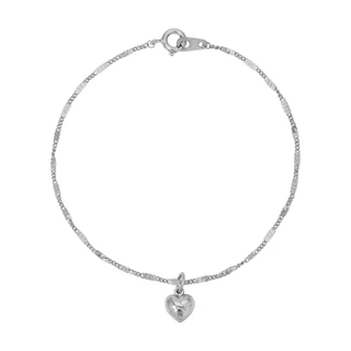 Thumbnail 1: 1928 Jewelry Silver Tone Small Heart Bracelet 
