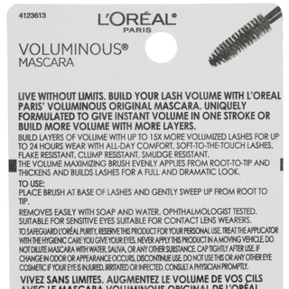 Thumbnail 2: L'OREAL Curved Brush Volumizing Black Mascara 