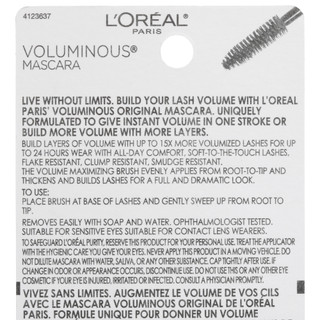 Thumbnail 2: L'OREAL Volumizing Black Mascara 