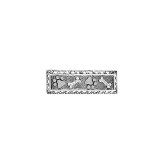 Thumbnail 1: 1928 Jewelry Silver Tone Paw and Bones Bar Pin 