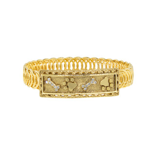 Thumbnail 1: 1928 Jewelry Paw and Bones Belt Bracelet 