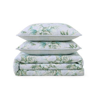 Thumbnail 14: TOMMY BAHAMA Floral Enchantment Textured Cotton Quilt Set 