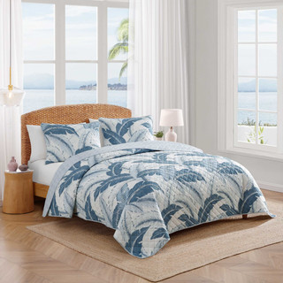 Thumbnail 13: TOMMY BAHAMA Vintage Raffia Palms Cotton Quilt Set 