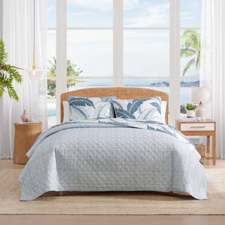 Thumbnail 15: TOMMY BAHAMA Vintage Raffia Palms Cotton Quilt Set 