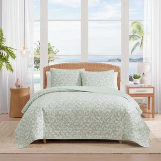Thumbnail 1: TOMMY BAHAMA Pineapple Bloom Cotton Quilt Set 
