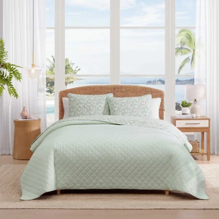 Thumbnail 10: TOMMY BAHAMA Pineapple Bloom Cotton Quilt Set 