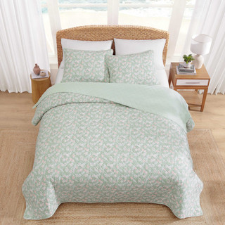 Thumbnail 15: TOMMY BAHAMA Pineapple Bloom Cotton Quilt Set 