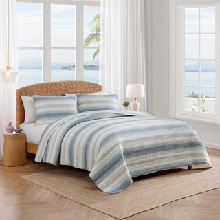 Thumbnail 4: TOMMY BAHAMA Prima Island Stripe Cotton Quilt Set 