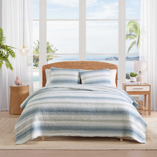 Thumbnail 1: TOMMY BAHAMA Prima Island Stripe Cotton Quilt Set 