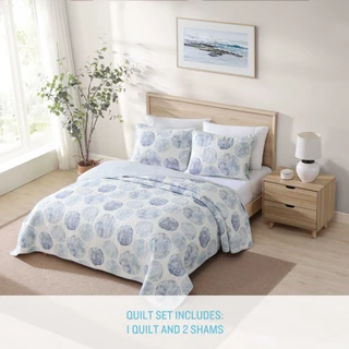 Thumbnail 15: TOMMY BAHAMA Ocean Isle Cotton Quilt Set 