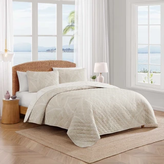 Thumbnail 11: TOMMY BAHAMA Pebble Palms Cotton Quilt Set 