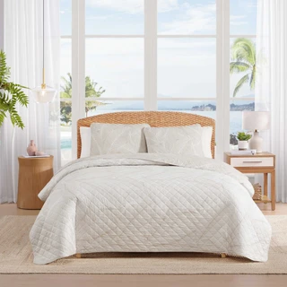 Thumbnail 14: TOMMY BAHAMA Pebble Palms Cotton Quilt Set 