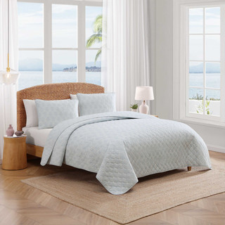 Thumbnail 3: TOMMY BAHAMA Line Palms Cotton Quilt Set 