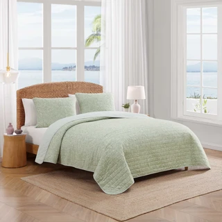 Thumbnail 2: TOMMY BAHAMA Caicos Isle Cotton Quilt Set 