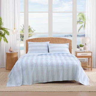 Thumbnail 4: TOMMY BAHAMA Tommy Bahama Weekend Stripe Cotton Sheet Set 