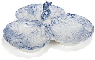 Thumbnail 1: 10 Strawberry Street 3 Section Seashell Platter 
