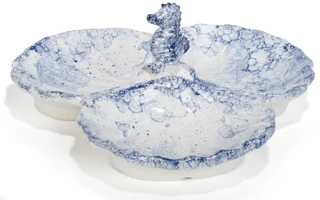 Thumbnail 2: 10 Strawberry Street 3 Section Seashell Platter 