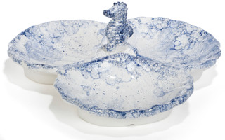 Thumbnail 3: 10 Strawberry Street 3 Section Seashell Platter 