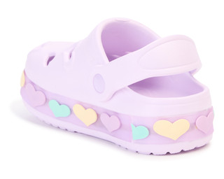 Thumbnail 5: Laura Ashley Girls Lighted Heart Clogs 