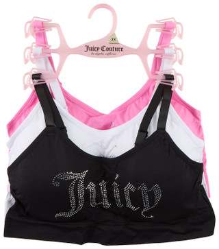 Thumbnail 1: Juicy Couture Plus 3 Pk Rhinestone Seamless Bras 