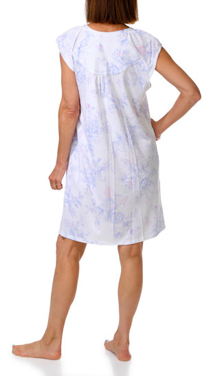 Thumbnail 4: Miss Elaine Women's Short Sleeve Floral Nightgown  