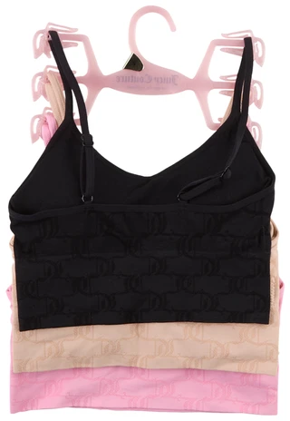 Thumbnail 2: Juicy Couture 3 Pk Logo Seamless Bras 
