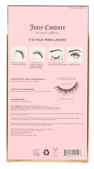 Thumbnail 2: Juicy Couture 5 Pk 3-D Faux Mink Lashes w/ Glue 