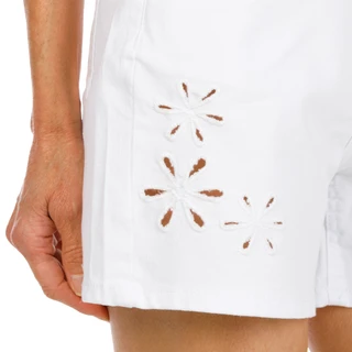 Thumbnail 2: D. Jeans Women's High Rise Flower Cut Out Shorts 