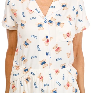 Thumbnail 3: Aeropostale Juniors 2 Pc Americana Bear Pajama Shorts Set 