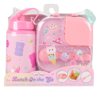 Thumbnail 1: HOT FOCUS 2 Pc Lunch On The Go Bento Box Set 