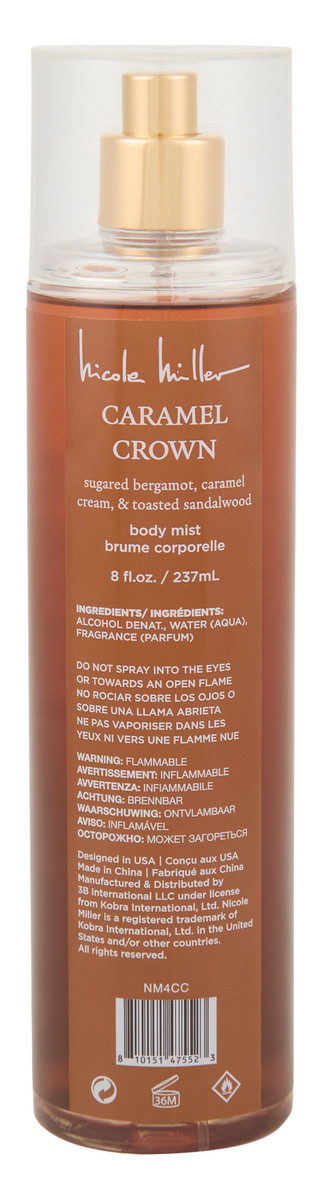 Thumbnail 2: Nicole Miller 8 oz Caramel Brown Body Mist 