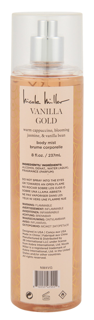 Thumbnail 2: Nicole Miller 8 oz Vanilla Gold Body Mist 