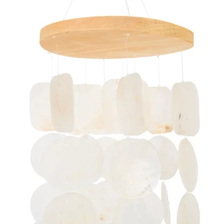 Thumbnail 2: Chesapeake Bay Wooden Seashell Windchime  