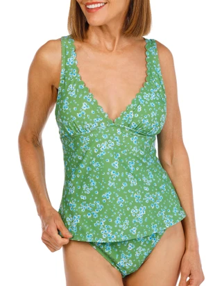 Thumbnail 1: Draper James Women's 2 Pc Ditsy Floral Tankini Set 