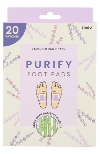 Thumbnail 1: LINDO 20 Pk Lavender Purify Foot Pads 